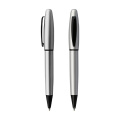 Best Selling Gift Promotional Customized Logo Silver Metal Body Twist Ballpoint Pen